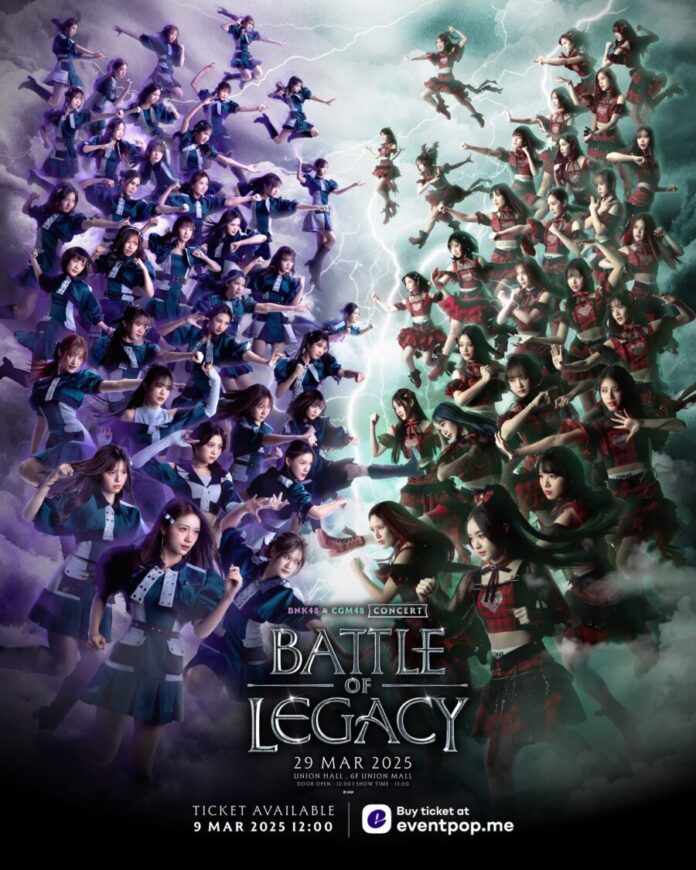 Poster BNK48 CGM48 Concert Battle of Legacy