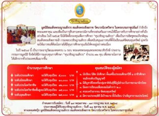มูลนิธิสมเด็จพระญาณสังวรฯ มอบ “ทุนวชิรญาณสังวร” จำนวน 73 ทุน